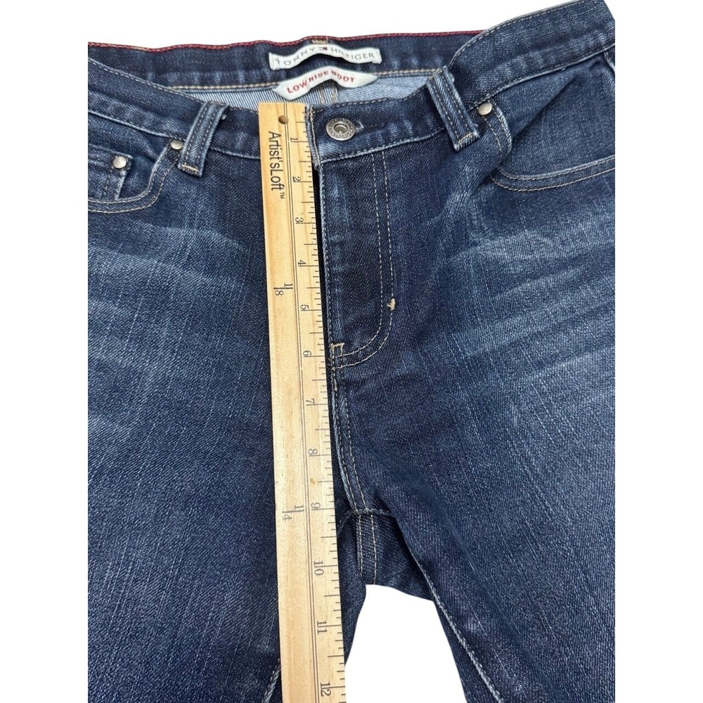 Tommy Hilfiger Vintage Y2K Bootcut Jeans Womens Size 10 Low Rise Dark Wash Denim - Picture 4 of 7